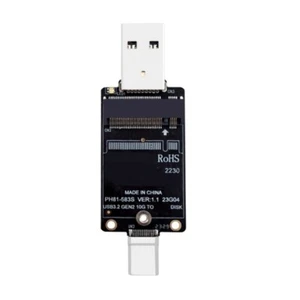 M.2 to USB A Type C JMS583 M.2 NVME SSD Adapter 10Gbps Adapter for PC SSD 2230 - Afbeelding 1 van 8