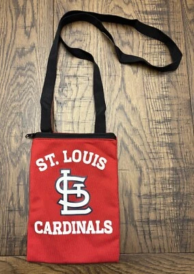 St. Louis Cardinals Baseball Pro-FAN-ity Red Gameday Pouch Zip Purse Bag 8” X 6” - Image 1 of 4