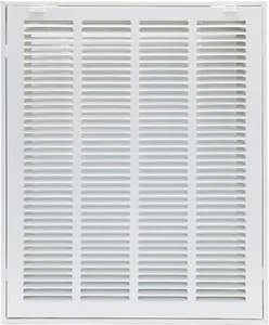 16x20 HVAC Return Air Filter Grille – Steel Vent Cover with Removable Face - Picture 1 of 7