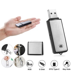 8 GB USB Diktiergerät Voice Recorder Abhörgerät Memory Stick Aufnahme USB Audio - Bild 1 von 6