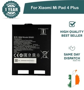 Replacement Battery For Xiaomi Mi Pad 4 Plus 8620mAh 3.85V BN80 New - Zdjęcie 1 z 3