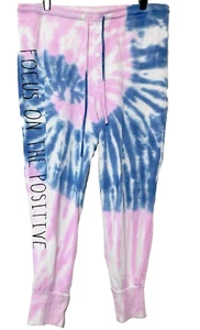Torrid 1 Sleep Soft Lounge Jogger Batik 1X Stretch Focus on Positive Pink Blau - Bild 1 von 5