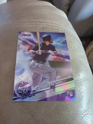 2017 BOWMAN'S BEST REFRACTOR  #11 DAVID DAHL COLORADO ROCKIES - Image 1 of 2