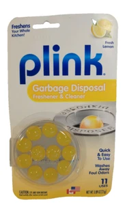 Plink Kitchen Garbage Disposal Cleaner Deodorizer 33 Treatment Lemon Lot of 3 - Picture 1 of 3