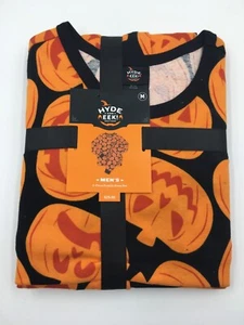 Halloween Pajamas - Men's Medium Size - Hide and Eek - Pumpkin Print - NEW - Picture 1 of 3