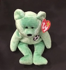 Rare Collectors TY Beanie Baby Bear (Kicks) Hologram Tag And Errors 1998 - Bild 1 von 7