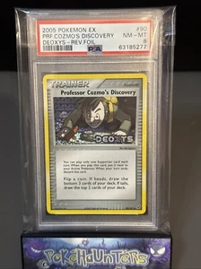 Pokemon Card Professor Cozmo's Discovery 90/107 STAMPED EX Deoxys PSA 8 NM/Mint - Picture 1 of 2
