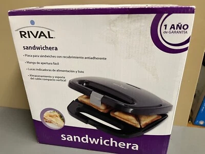 Sandwichera Rival, Modelo RVS6128A_BS, NUEVA Y Precintada Foto 1 de 3