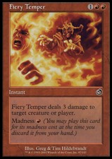 Magic the Gathering MTG Fiery Temper (97) Torment   NM