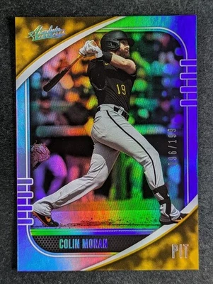 2021 Panini Absolute Baseball COLIN MORAN 96/199 Holo Silver SP #98 - Image 1 of 3