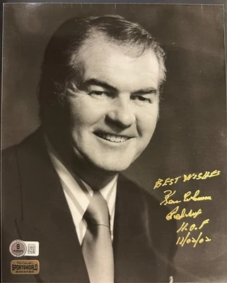 Ken Coleman Autographed Announcer 8x10 Photo W/ Red Sox HOF 12/2/02 BAS - Image 1 of 3