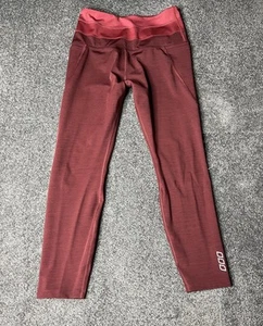 Lorna Jane Extraordinary Core Leggings Womens Small Red Ankle Biter Pocket Tight - Picture 1 of 14