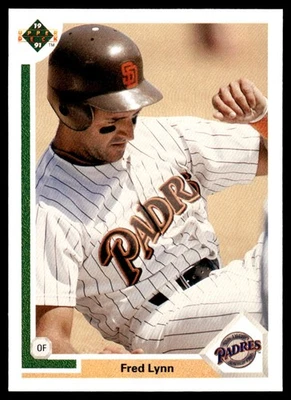 1991 Upper Deck #273  Fred Lynn        San Diego Padres - Image 1 of 2