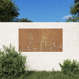 Decoración de pared de jardín comienza en plata, se oxida con el tiempo - Imagen 1 de 8