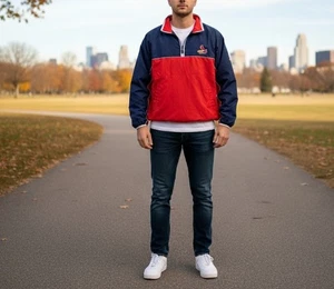 Retro Vintage STL Cardinals Puma 1/4 Zip Windbreaker Jacket  - Picture 1 of 9