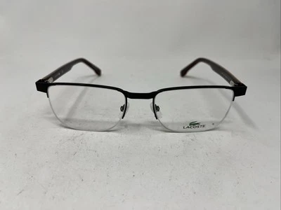 LACOSTE EYEWEAR L2248 001 BLACK BROWN 53-19-145 FLEX HINGE EYEGLASSES G966 - Image 1 of 4