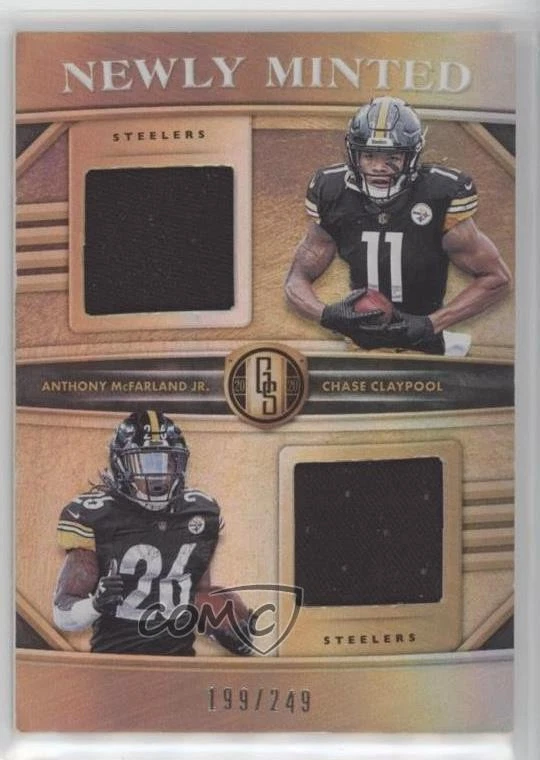 2020 Panini Gold Standard /249 Anthony McFarland Jr Chase Claypool Rookie RC - Image 1 of 2