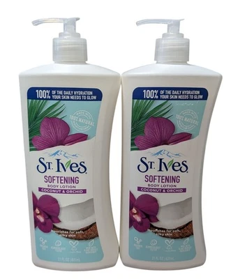 2 - Loción corporal suavizante St. Ives, coco y orquídea - 21 fl oz cada uno Foto 1 de 2