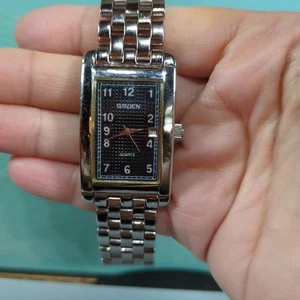 Reloj Retro Gruen Curvex Acero Inoxidable Movimiento Japón GR 0404 Funciona - Imagen 1 de 6