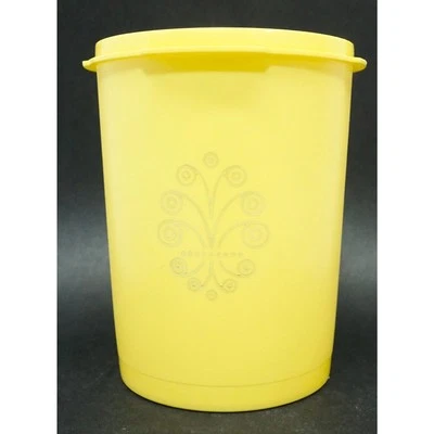 Vintage Tupperware 6" Yellow Servalier Nesting Canister 811-14 No Lid Small Size - Image 1 of 4