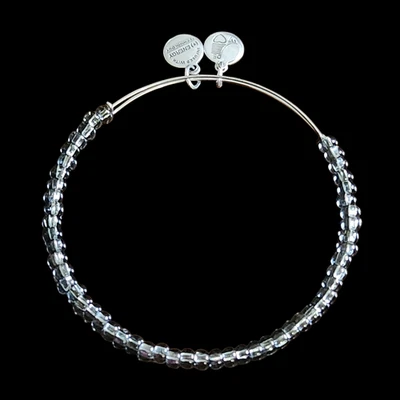 Brazalete con cuentas de vidrio gris Alex and Ani Foto 1 de 3