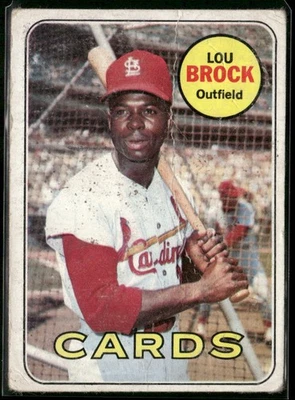 1969 Topps #85 Lou Brock (PR) Foto 1 de 2