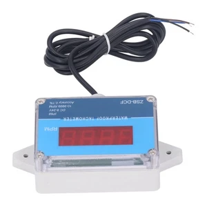 Motor Tachometer Speed Meter Sensor IP68 LED Digital Display DC 8V‑24V PS - Picture 1 of 12