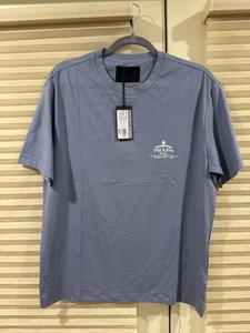 Nuovo con etichetta! T-shirt AUTENTICA PRADA in cotone con logo colore BLU, taglia M/L - Foto 1 di 7