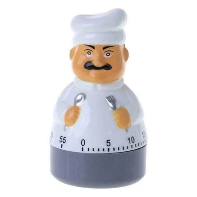 Kitchen Timer Restaurant Chef 60 Minuets Novelty Cooking Timer Mechanical Timer - Image 1 of 4