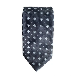 NWT John W. Nordstrom Classic Neck Tie USA Made Silk Floral Geometric Black Men - Picture 1 of 5