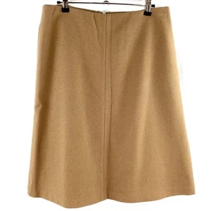 Boden Beige Tan Wool & Cashmere Blend A-Line Mini Skirt UK 12 - Picture 1 of 4