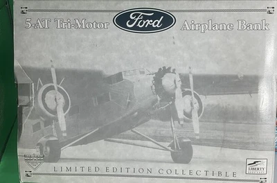 Banco de monedas Liberty Classics #49004 Ford Tri Motor HMN 200 dobladillos nuevo en caja Foto 1 de 4
