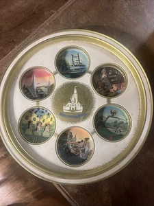 Vintage Metal Walt Disney World Drink Tray  Cocktail Bar Rare 70’s Collectors - Picture 1 of 9
