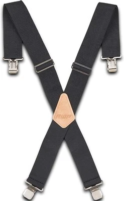 AWP Work Suspenders | 2" Fully-Adjustable Webbing Adjustable Size, Black  - Image 1 of 3