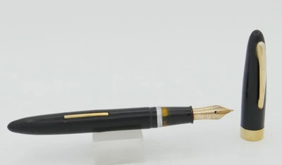 Черно-золотая перьевая ручка Sheaffer Statesman — 14 карат в коробке — 1940-е годы — США - Изображение 1 из 4