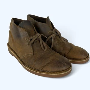 Clarks Men's Bushacre 2 Casual Chukka Boots Beeswax Brown Size 10M - Picture 1 of 8