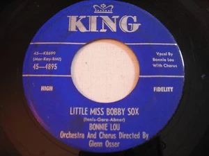 Bonnie Lou Little Miss Bobby Sox / Beyond the Shadow of a Doubt 1956 45rpm VG+ - Picture 1 of 2