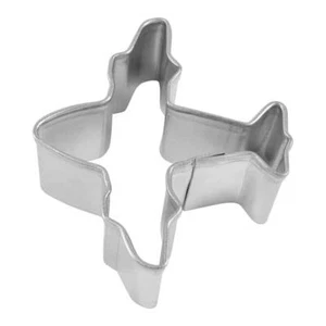 Mini Airplane Cookie Cutter 1.5'' Metal Plane Birthday Party Mini, Fondant, Poly - Picture 1 of 6