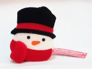 1 Bath Body Works SNOWMAN Shower Sponge Loofah Foam Pouf Strap Bottle Topper - Bild 1 von 1