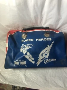 1977 Dell Comics Vintage Super Heroes Gym Bag Batman Wonder Woman Superman - Picture 1 of 8