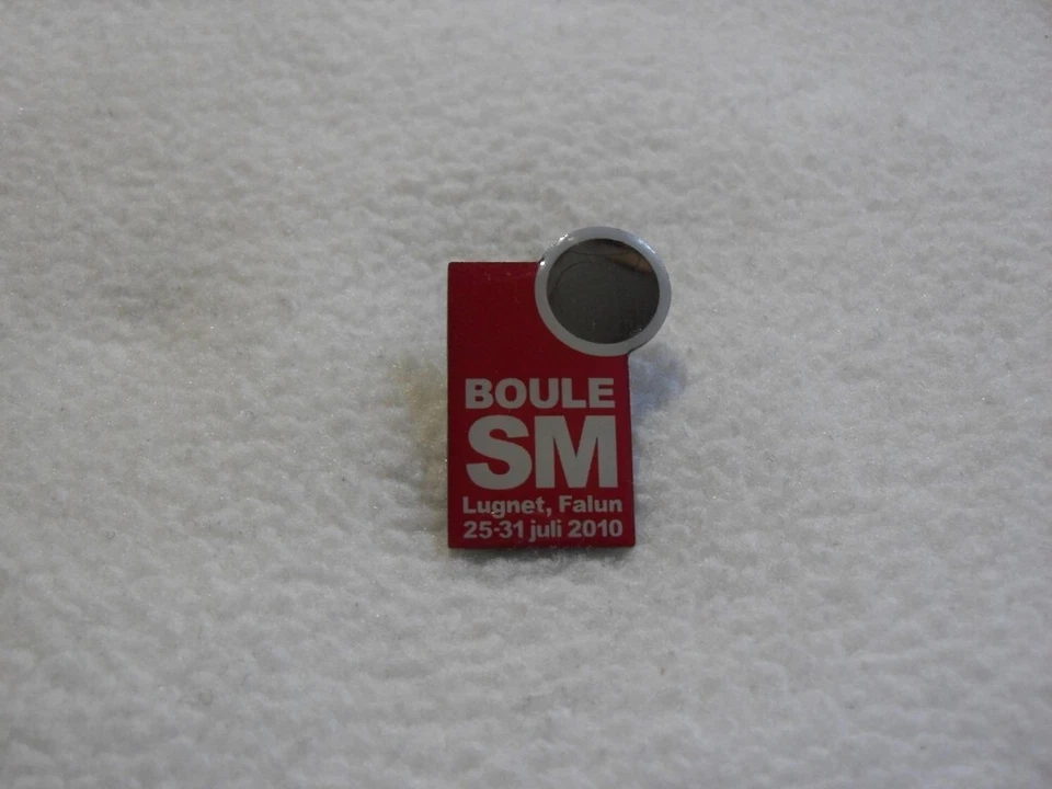 Sweden National Boule/Petanque Championships SM Lugnet Falun 2010 pin - Image 1 of 1