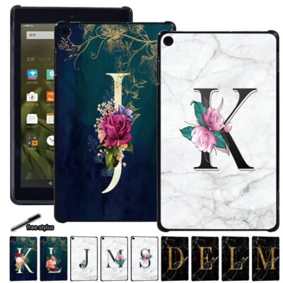 Initial Shell Tablet Cover Case For Amazon Fire 7/HD 8/HD 10/Plus/12th 2024 +Pen - Image 1 of 4