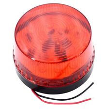 Rote LED Signalleuchte, Warnsignal, Blitzlicht, 9 - 15 V / DC Anschluss Lampe