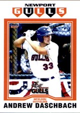 2017 Newport Gulls Choice #6 Andrew Daschbach Atherton California Baseball Card