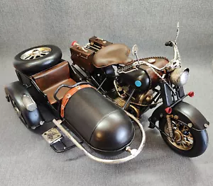 XL Blechmodell Motorrad mit Beiwagen Steib Retro Oldtimer Boxer Classic Patina - Bild 1 von 5