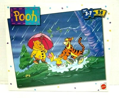 Rompecabezas Mattel Winnie the Pooh 1998 24 piezas Tigger Piglet edades 3 a 7   Foto 1 de 4