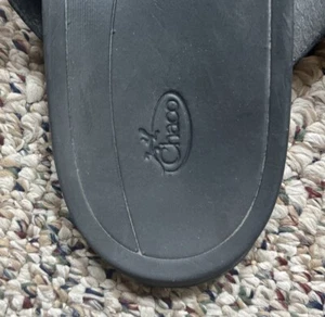 Chaco Sandel Womens 9 Black Toe Strap Comfort Walking Shoe Slip On Flip Flop - Picture 1 of 5