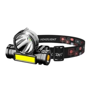 Outdoor Cob Headworn Flashlight LED Fishing Waterproof I0X0 A6S8 υш Light B4L6 - Picture 1 of 13