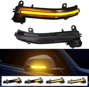 Dynamic Turn Signals Mirror Lights for BMW 1/2/3/4 Series F30 F32 F36 F22 X1 i3 - Picture 1 of 12