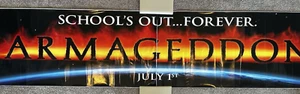 ARMAGEDDON Original Theater Issued (12' X 2.5') Vinyl Banner - 1998 - RARE! - Picture 1 of 7